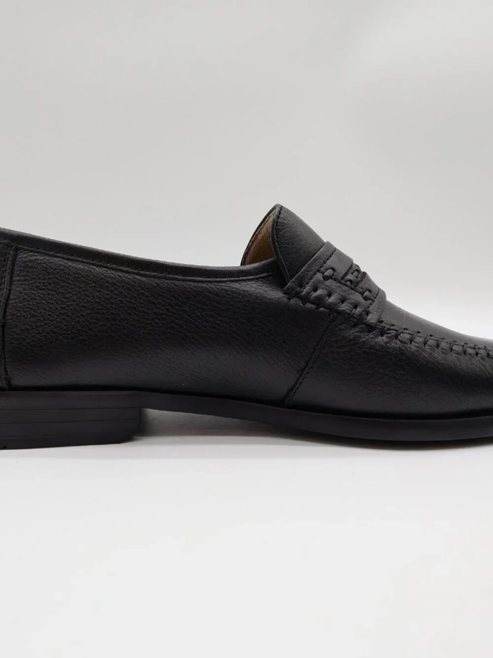 Nunn Bush Edgar Loafers Men's 9 Black Leather Comfort Gel Slip-On